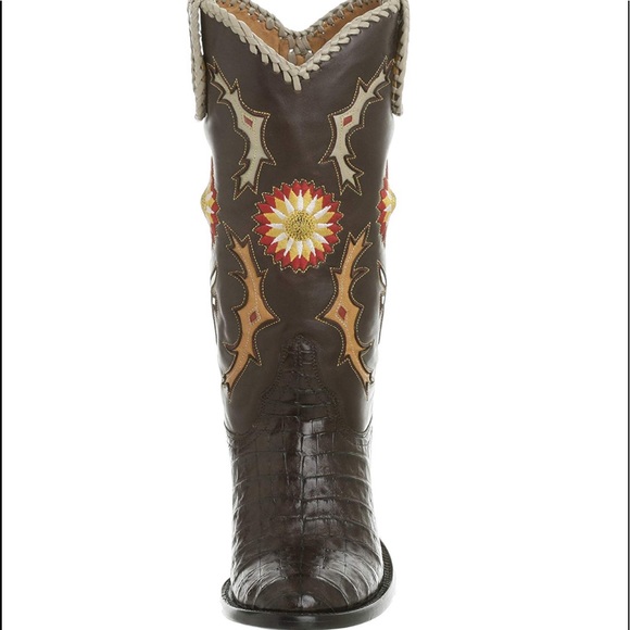 Rare Frye boots crocodile cowboy boots NWT size 7 - Picture 3 of 15